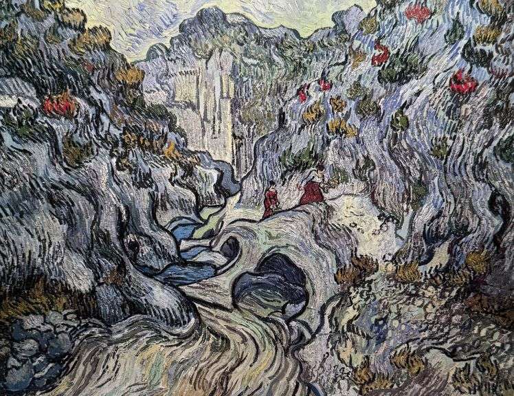 Collectible Vincent Van Gogh, The Ravine at Les Peyroulets, 1889