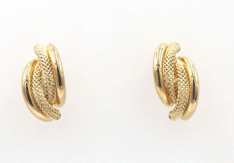 18kt Yellow gold Knot earrings