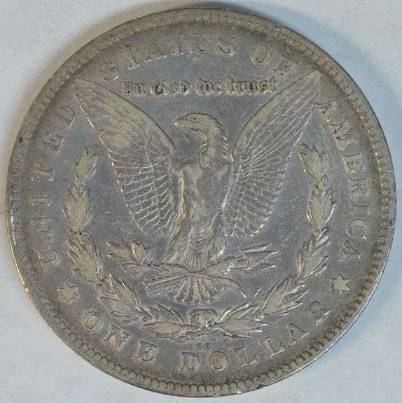 Nice original 1880-CC (Rev of '78) Morgan Silver Dollar. High end circ