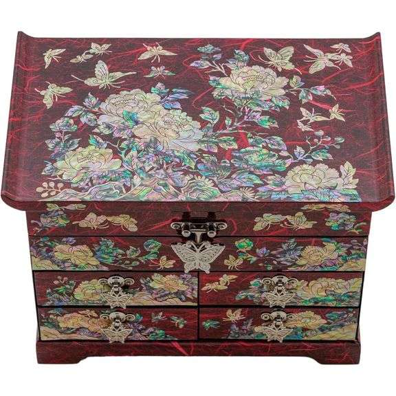 Handmade Korean Mother of Pearl Jewelry Box