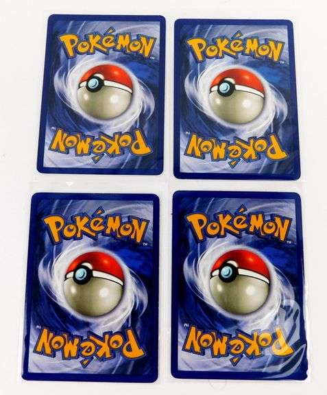 4 Pokémon 1999 1st Edition Trade Cards