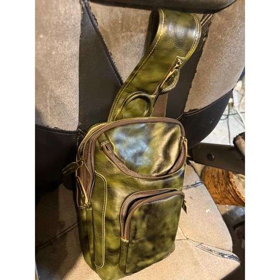 Full Grain Italian Leather Sling Bag
