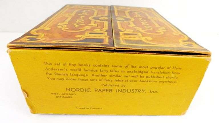 1940's Boxed Set of Fairy Tale Miniature Books, Denmark