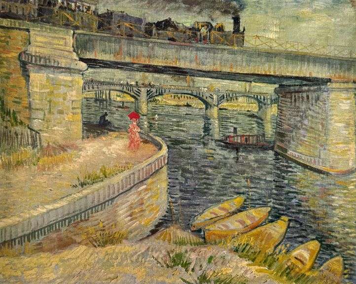Collectible Vincent Van Gogh, The Asnieres Bridges, 1887