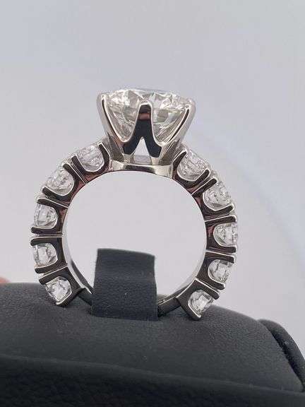 8.53 CTTW Lab Grown Diamond Engagement Ring. WOW!