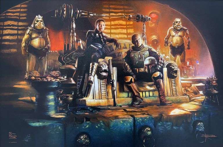 Highly Collectible Star Wars Thomas Kinkade Studios Framed