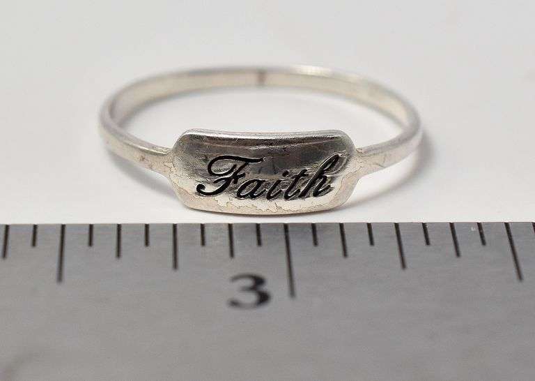 Faith Ring in Sterling Silver
