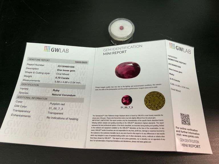 CERTIFIED NATURAL RED RUBY 0.70 CARAT