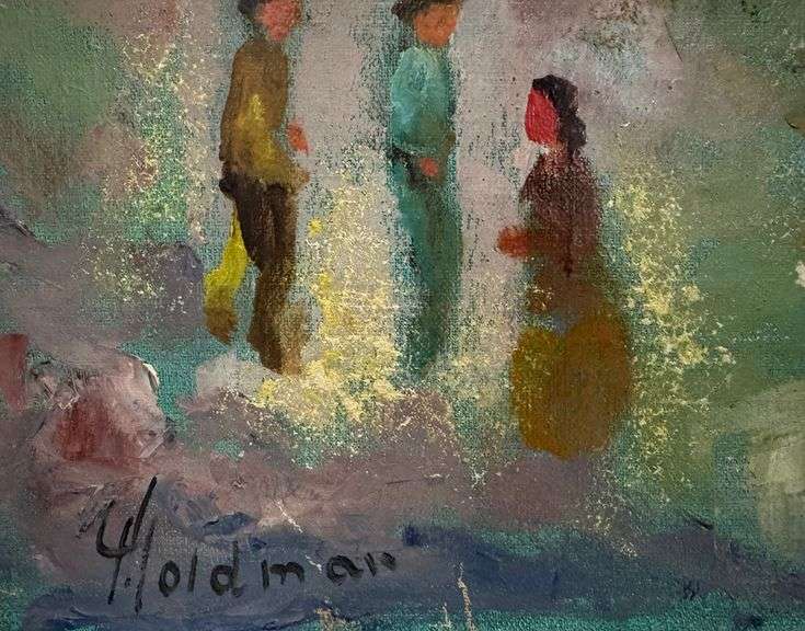 Collectible masterpiece on canvas by Albert Goldman (1922-2011)