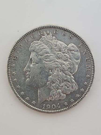 1904 Morgan Silver Dollar, Circulated "Cleaned"