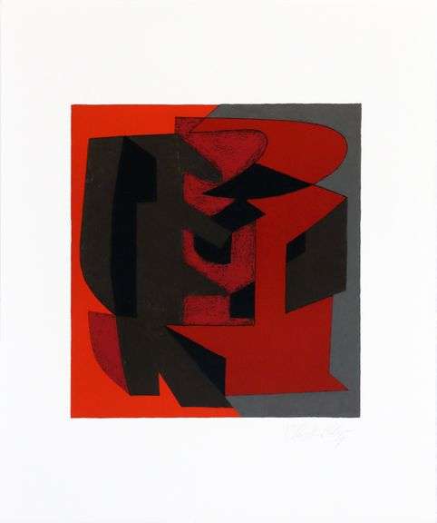 Exclusive Victor Vasarely Signed Limited Edition Lithograph from 'Octal' Suite, 1972