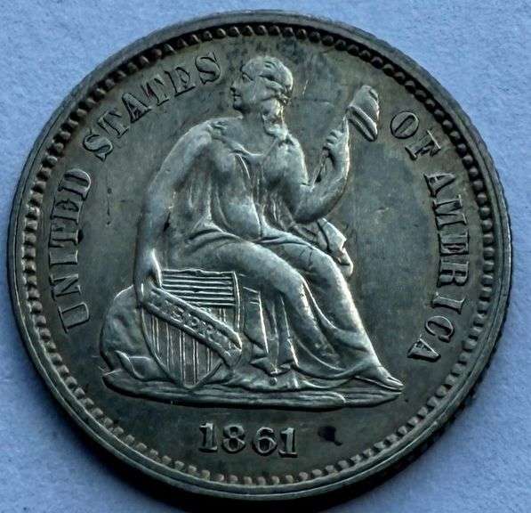 1861 Civil War Half Dime