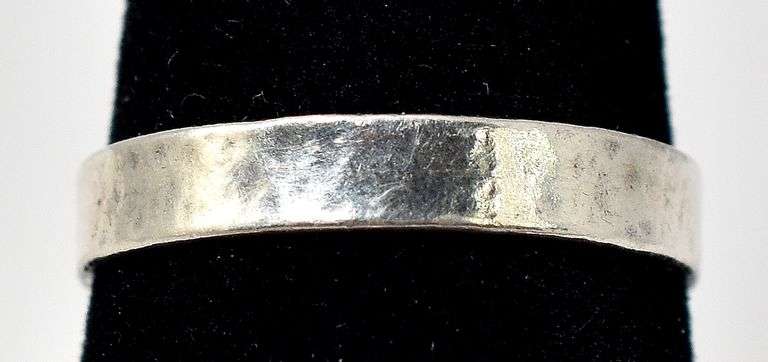 Textured Band Ring in Sterling Silver