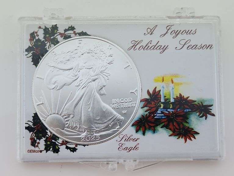 2025 A Joyous Holiday Season - Christmas Silver Eagle