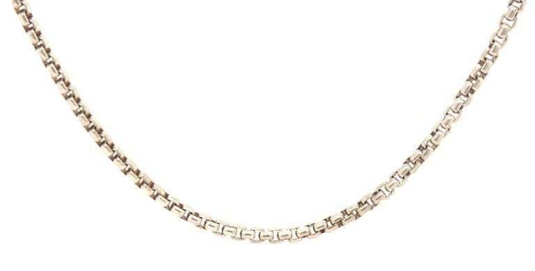 David Yurman box chain necklace in 925 sterling silver