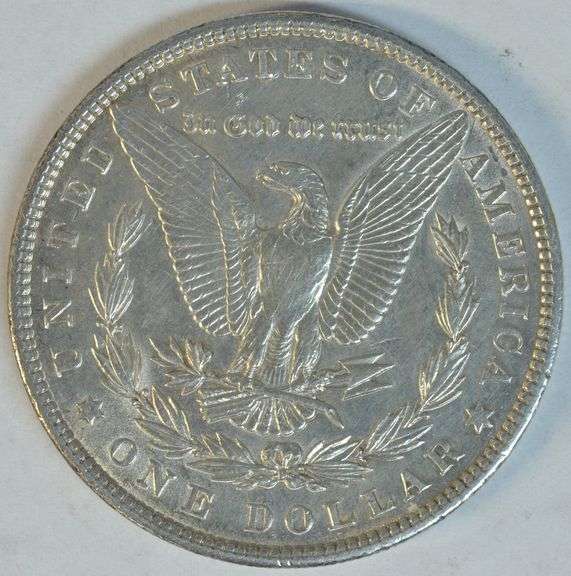 Scarce 1904-P Morgan Silver Dollar. Uncirculated details