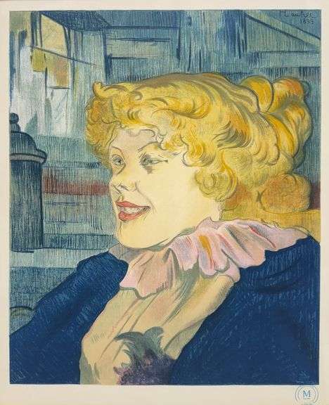 Highly Collectible Henri Toulouse-Lautrec Lithograph 'The Lady of the Star Harbour' with Certificate