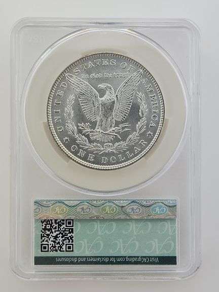 1885 Morgan Silver Dollar, CAC MS62