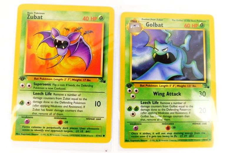 4 Pokémon 1999 1st Edition Trade Cards