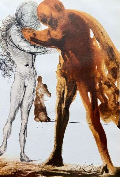 Vintage Salvador Dali From 'Jerusalem Bible'