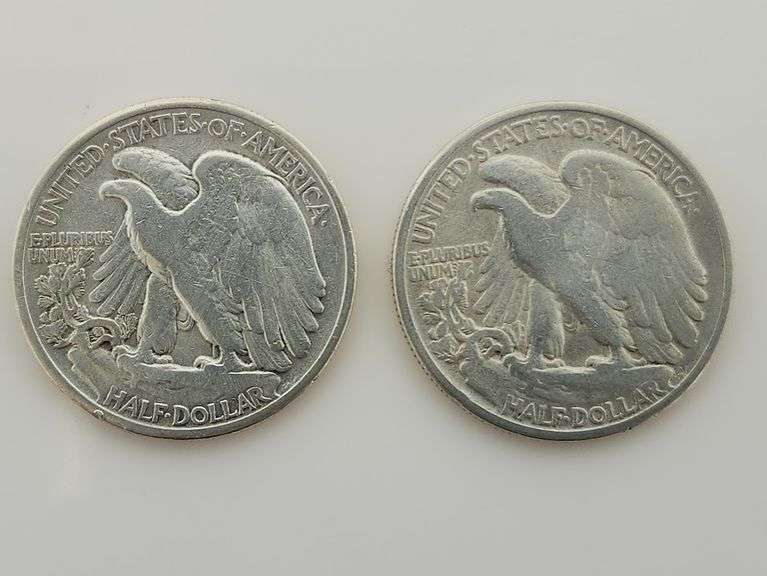 1941 & 1942 Walking Liberty Half Dollars
