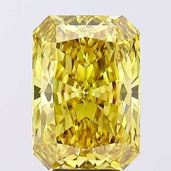 Brilliant 4.83 CT Lab-Grown Diamond – Fancy Intense Yellow, VVS2 Clarity. IGI Certified.