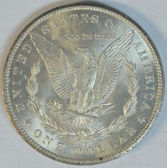 Near Gem BU 1885-CC Morgan Silver Dollar. Key date