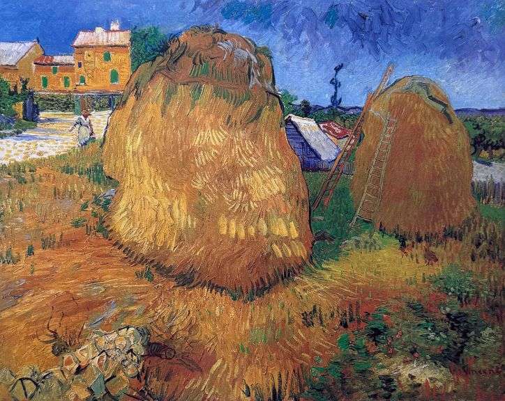 Collectible Vincent Van Gogh, Haystacks in Provence, 1888