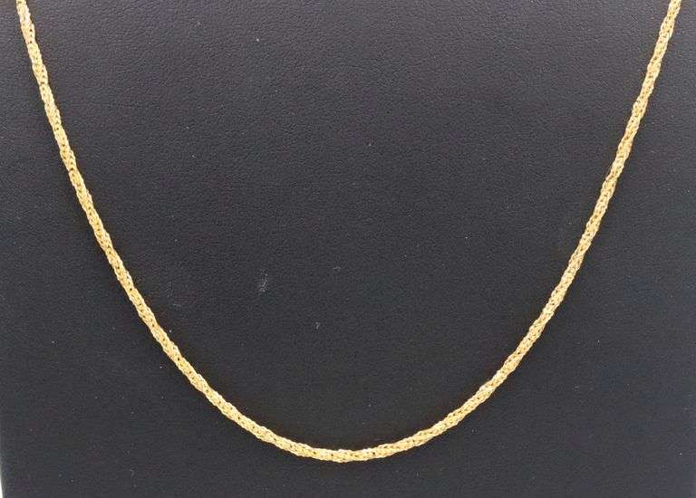 18kt Yellow gold Tinsel chain necklace