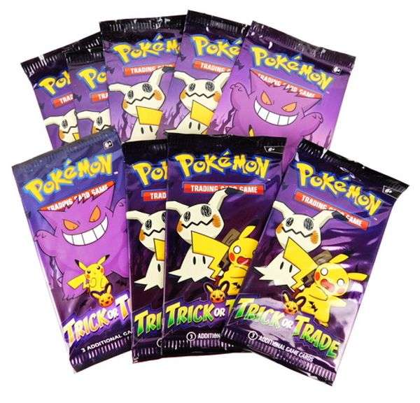 9 Sealed Pokémon Trick or Trade Cards
