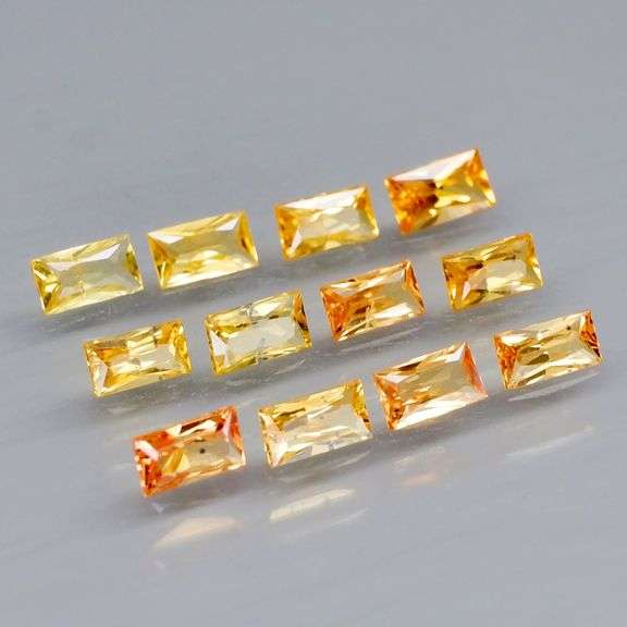 Baguette cut! Real 2.60ct Songean Sapphire set!
