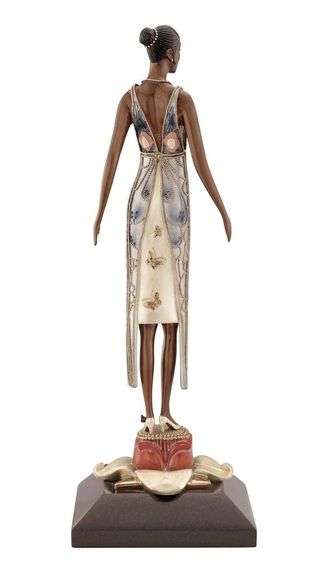 Exclusive Erte Bronze Sculpture Butterfly Lady with Certificate of Authenticity from the Publisher