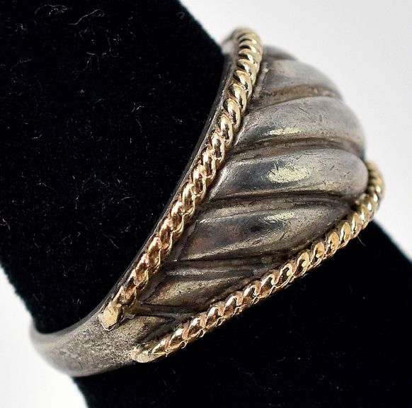 Textured Band Ring in Sterling Silver