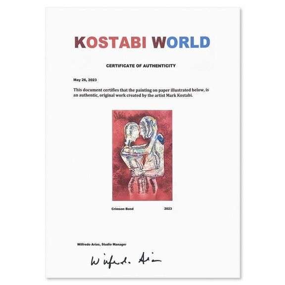 Crimson Bond by Kostabi