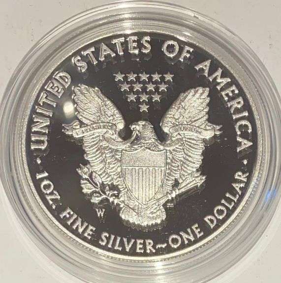 2014 W Blue Box Proof Silver Eagle