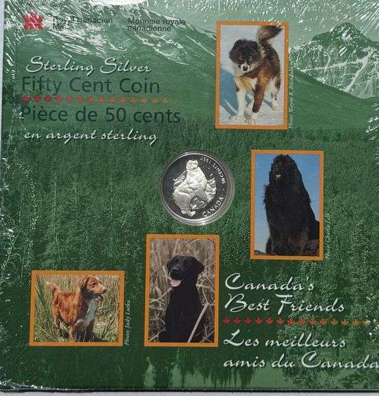 1997 Canadas Best Friends Sterling Newfoundland 50 Cent Proof