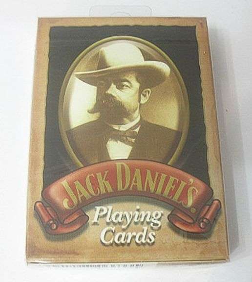 NEW JACK DANIELS PLAYING CARDS IN WOODEN CASE