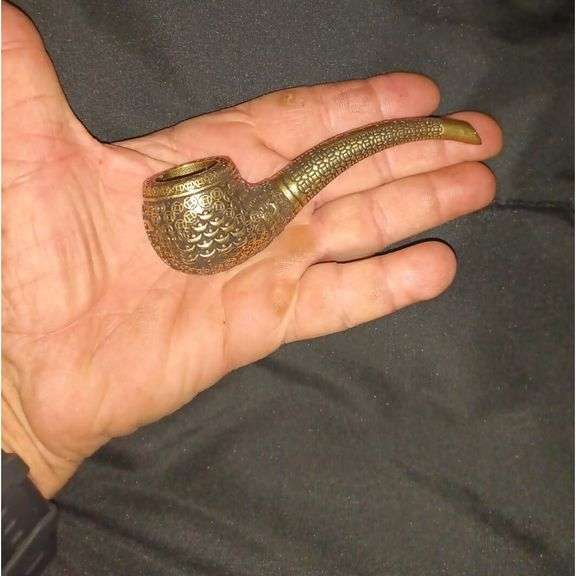 Pure Copper Tobacco Pipe with Engraving