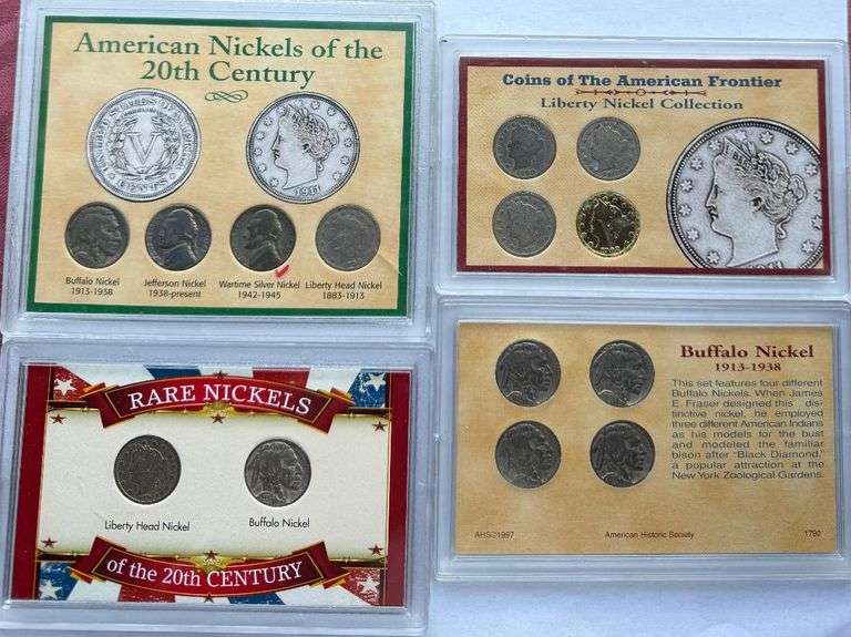4 Presentation Nickel Holder Lot