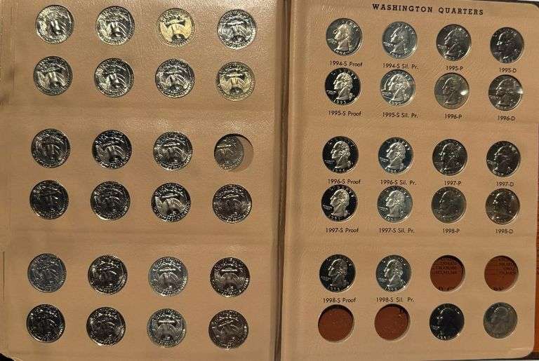 Partial Unc & Proof Washington Quarter Set