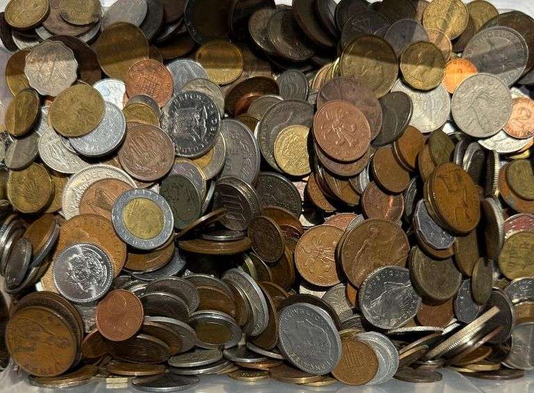 9 1/2 Pounds of Mixed World Coins