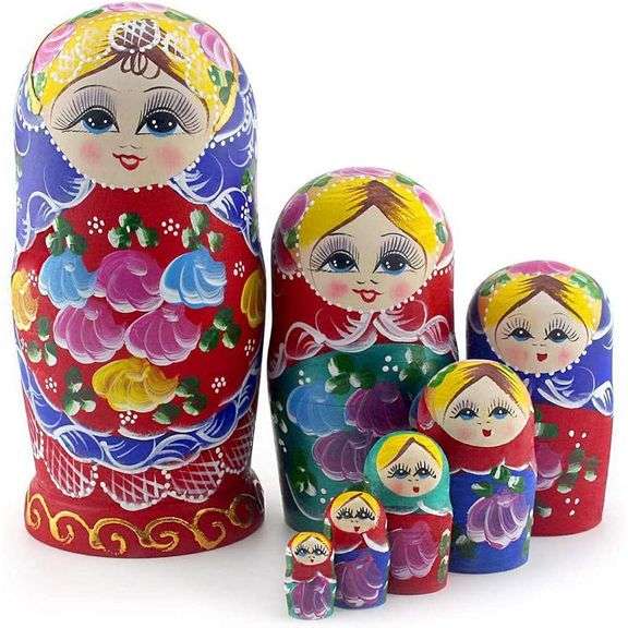 Handmade Russian Matryoshka Nesting Dolls
