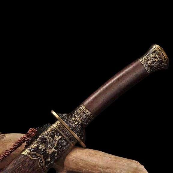 Dragon & Tiger Hand-Forged Katana Samurai Sword