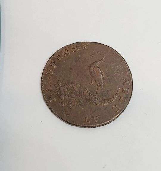 1792 Birmingham Mining and Copper Company Halfpenny Condor Token