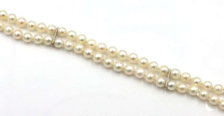 Pearl double row bracelet