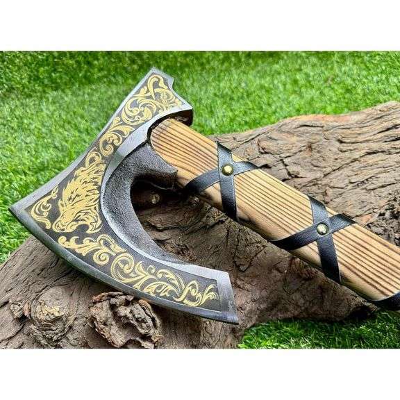 Viking Bearded Axe Forged Carbon Steel