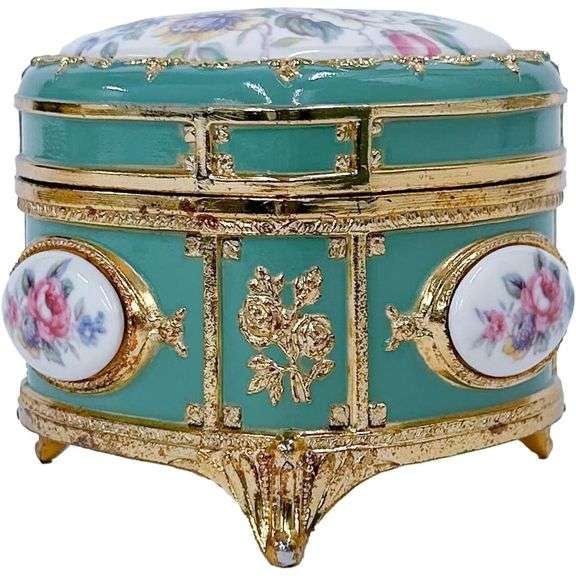 Heart-Shaped Musical Jewelry Trinket Box