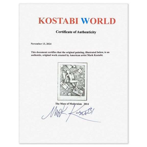 The Muse of Modernism by Kostabi