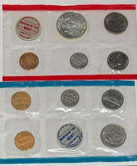 1968-1981 White Envelope US Mint Sets