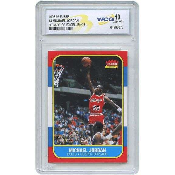 Michael Jordan Decade of Excellence GEM Mint 10